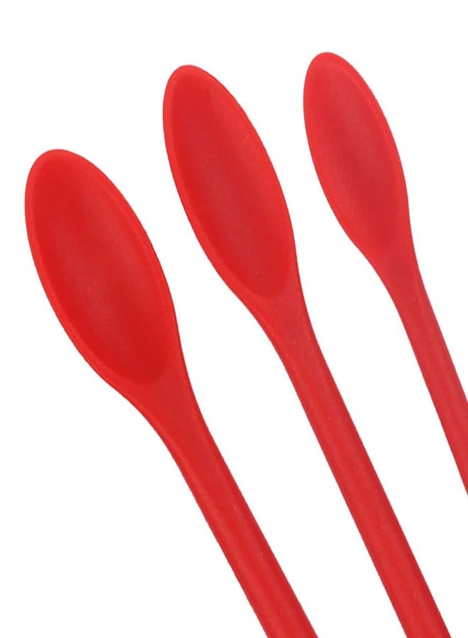 Evona 3 Pieces Mini Silicone Spatula-Makeup Spatula-Small Silicone Spatula-Thin Spatula Set for Jar, Kitchen Bottles, Cosmetic - Image 4